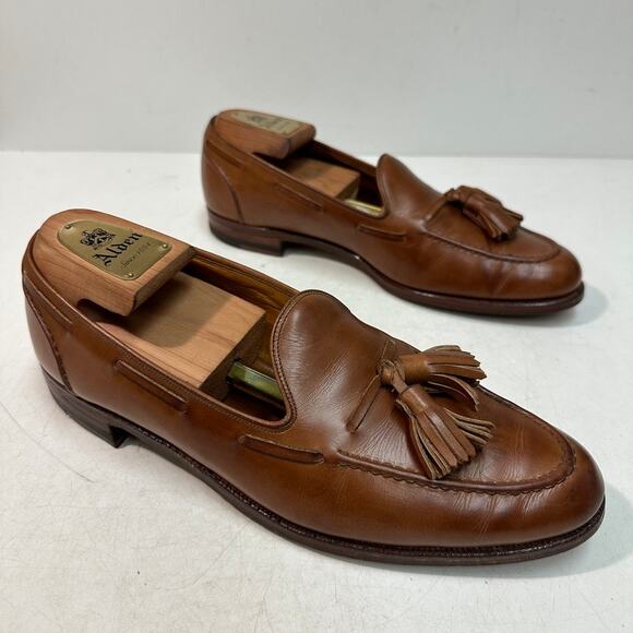 NEW HEELS Crockett & Jones x Ralph Lauren Tassel Loafer Bench Made England 8.5 D main image 8